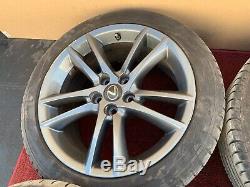 Lexus 2012 Is Is350 F-sport Wheels Rims Set Original Alloy 5 Double Spoke Oem