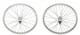 Lowrider Bike Alloy Silver 20 36 Spoke Wheel Set. Front And Rear Free Wheel