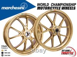 Marchesini Wheels Kawasaki Ninja 400 (10-Spoke Kompe, Front and Rear Set)