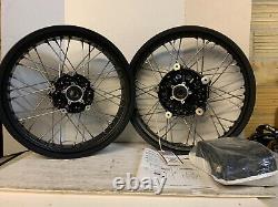 NEW Indian Aluminum 19in. Front And 18in. Rear Spoke Wheel Set, Black 2883509