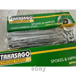 NEW Yamaha DT125 Takasago Front & Rear Spoke Set 18/21 Rims FREE SHIPPING