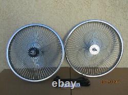 New 20''-140 Spokes Lowrider Bicycle Rim Set For Lowrider, Bmx, Tricycle