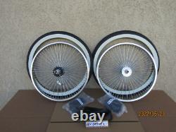 New 20''-68 Spokes Lowrider Bicycle Rim Set Tires, Tubes & Liners Lowrider