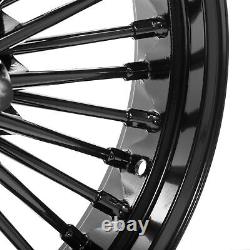 New 21x 3.5 & 18x 5.5 Front Rear Cast Wheels Fat King Spoke Softail Dyna Fatboy