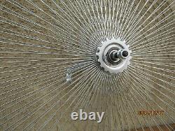 New 26'' -140 Spokes Chrome Bicycle Rim Set For Cruiser, Tricycle, Chopper