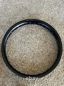 New, 36 Spoke Hole, Dimpled Front 1.60x21 & 2.15x19 Rear Rim Set Black