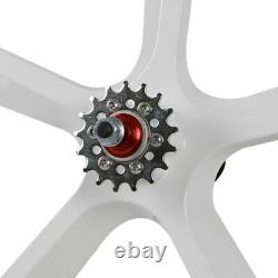 New 700c Fixed Gear 5-Spoke Mag Wheels Rims Set of Front & Rear Fixie Bike SALE