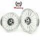 New Front Rear Cast Wheels Fat 36 Spokes For Harley Dyna Softail 21/16