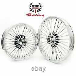 New Front Rear Cast Wheels Fat 36 spokes for Harley Dyna Softail 21/16