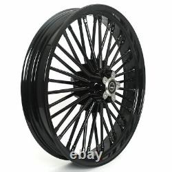 New Front Rear Cast Wheels Fat 36 spokes for Harley Dyna Softail 21x2.15 18x 3.5