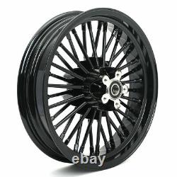 New Front Rear Cast Wheels Fat 36 spokes for Harley Dyna Softail 21x2.15 18x 3.5