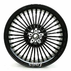 New Front Rear Cast Wheels Fat 36 spokes for Harley Dyna Softail 21x2.15 18x 3.5