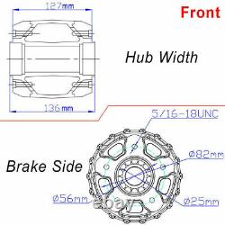 New Front Rear Cast Wheels Fat 36 spokes for Harley Dyna Softail 21x2.15 18x 3.5