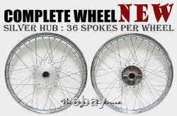 New Honda Benly S110 Cs110 Front-rear Wheel Rim + Hub + Spoke F9s+r6s