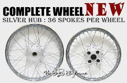 New Honda Sl100 K0-k3 Xl100 K0-'76 Front-rear Wheel Rim +hub +spoke F10s+r9s