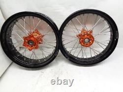 New Unbranded Front And Rear Motorcycle Wheels 36 Spoke Front 5x17, Rear 3.5x17