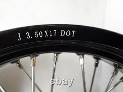 New Unbranded Front And Rear Motorcycle Wheels 36 Spoke Front 5x17, Rear 3.5x17