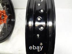 New Unbranded Front And Rear Motorcycle Wheels 36 Spoke Front 5x17, Rear 3.5x17