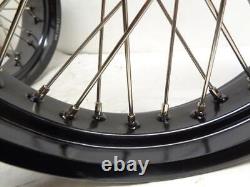 New Unbranded Front And Rear Motorcycle Wheels 36 Spoke Front 5x17, Rear 3.5x17