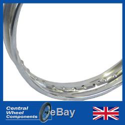 Norton Polished Rim & Spokes Set Commando Front and Rear Included 19 x WM2