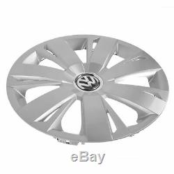 OEM 16 Inch Silver 7 Spoke Wheel Cover Hub Cap for 11-15 VW Volkswagen Jetta