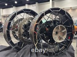 OEM CVO FLTRX & FLHX Front and Rear Cast Lased Spoke Rim Set