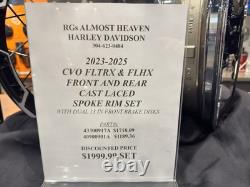 OEM CVO FLTRX & FLHX Front and Rear Cast Lased Spoke Rim Set