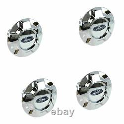 OEM Wheel Hub Center Cap Kit Set of 4 Chrome for Ford F150 17 5 Spoke Alloy Rim