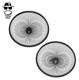 Original Lowrider 24 Black 144 Spoke Dayton Front & Coaster Rim Set Cruiser