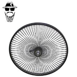 ORIGINAL LOWRIDER 24 Black 144 Spoke DAYTON Front & Coaster Rim Set Cruiser