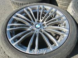 Oem 2013-2016 Bmw F10 M5 Front/rear Wheel Rim Set Of 4 With Tires 5-7/32 17348