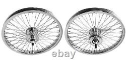 Og Lowrider F&r 16 Front Or Rear Dayton 52 Spoke Wheel 14g 3/8 Axle Chrome