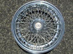 One 1986 to 1996 Chevy Caprice 15 inch locking wire spoke hubcap wheel cover