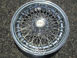 One 1986 to 1996 Chevy Caprice 15 inch locking wire spoke hubcap wheel cover