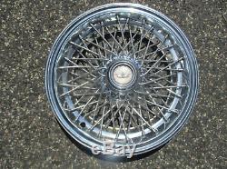 One 1986 to 1996 Chevy Caprice 15 inch locking wire spoke hubcap wheel cover