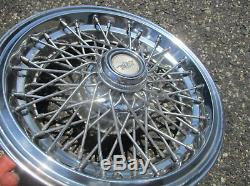 One 1986 to 1996 Chevy Caprice 15 inch locking wire spoke hubcap wheel cover