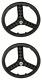 Original! 20 Plastic 3-spoke Front Or Freewheel In 3/8 Axle Black. Bike Parts