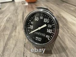 Original Stewart Warner 160 MPH Speedometer Gauge Dash Instrument Hotrod SCTA