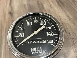 Original Stewart Warner 160 MPH Speedometer Gauge Dash Instrument Hotrod SCTA