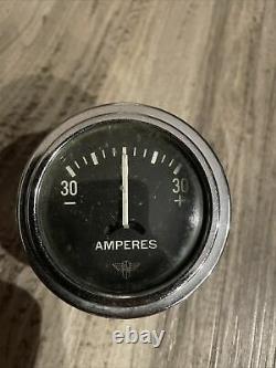 Original Stewart Warner Wings Amps Instrument Gauge Panel Dash Hotrod SCTA TROG