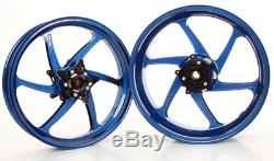 PVM WHEELS 6 spoke forged aluminium wheels, front/rear wheel set