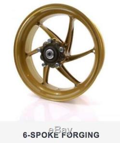 PVM WHEELS 6 spoke forged aluminium wheels, front/rear wheel set