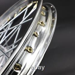 Pair Front Rear Wheel Rim Ring + Hub + Spokes For Honda Trail CT90 K0-K5 CT200