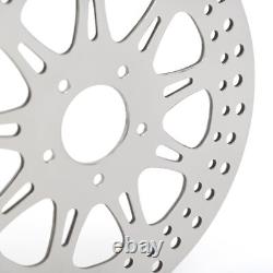 Polish Front Rear Brake Rotors for Harley Dyna FXDL Low Rider Spoke Wheel 14-17