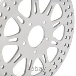 Polish Front Rear Brake Rotors for Harley Dyna FXDL Low Rider Spoke Wheel 14-17