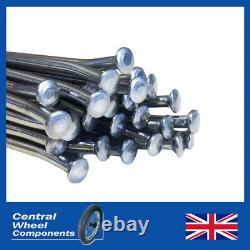 Polished Rim and Spoke Set for BSA C15 18 x 1.85 Front or Rear