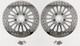 Polished Stainless Super Spoke Single Front & Rear 11.5 Brake Disc Rotors Harley