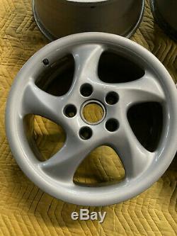 Porsche 996/993 Factory Genuine Turbo Look 5 Spoke 18 Wheels