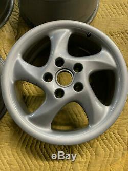 Porsche 996/993 Factory Genuine Turbo Look 5 Spoke 18 Wheels