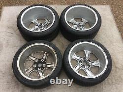 Porsche 996/993 Oem Factory Genuine Turbo Look 5 Spoke 18 Wheel/tires & Cap Set